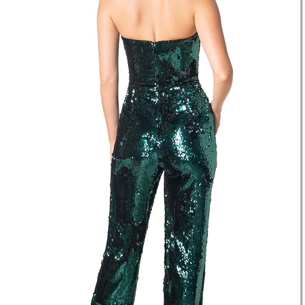Dress the Population Emerald Sequin Jumpsuit